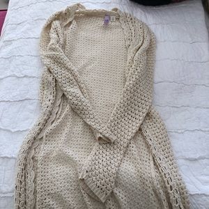 Francesca’s long sweater